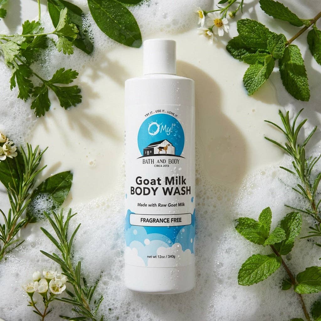 O My! Goat Milk Body Wash | Excellent for all Skin Types | Free of Parabens & More | Handcrafted in USA