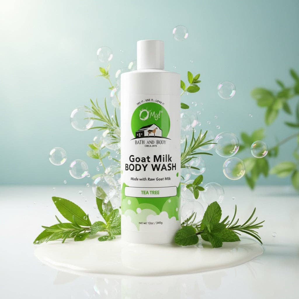 O My! Goat Milk Body Wash | Excellent for all Skin Types | Free of Parabens & More | Handcrafted in USA