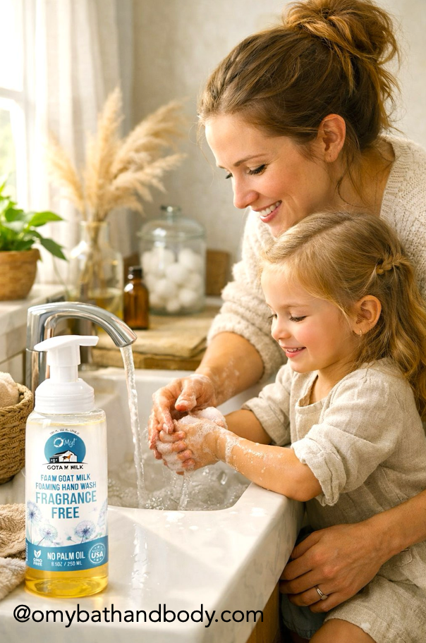 O My! Goat Milk Foaming Hand Wash | Rich, Creamy Foam | Made with Raw Goat Milk | Free of Parabens & More | Handcrafted in USA